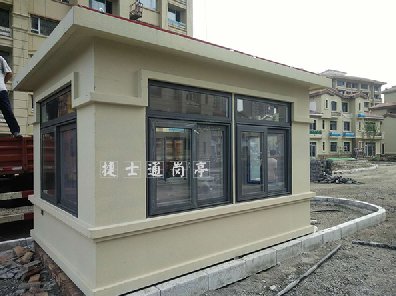 天津津南區，1個(gè)真石漆崗亭，2.78乘3.58